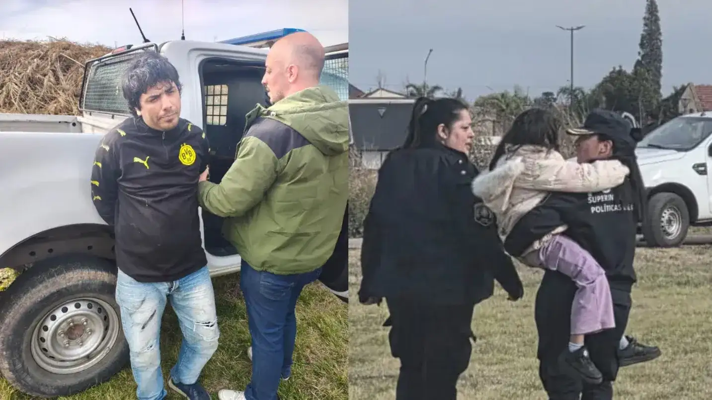 Sebastián Bonafe fue detenido acusado de haber asesinado a una joven de 32 años y secuestrado a la hija de 7 años de la víctima. (Foto: TN)