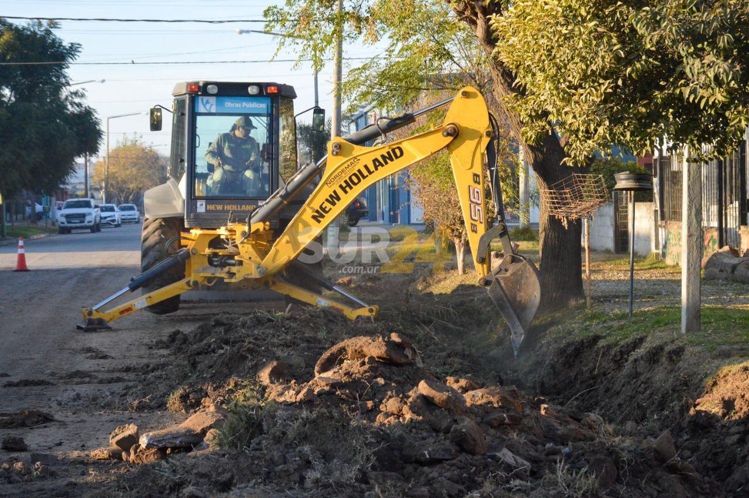 El arreglo de calles y desagües: otro eje de trabajo del municipio