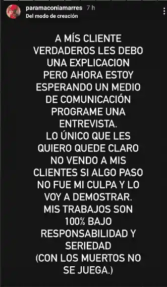 La bruja de Génesis Aleska se pronunció. Foto Twitter