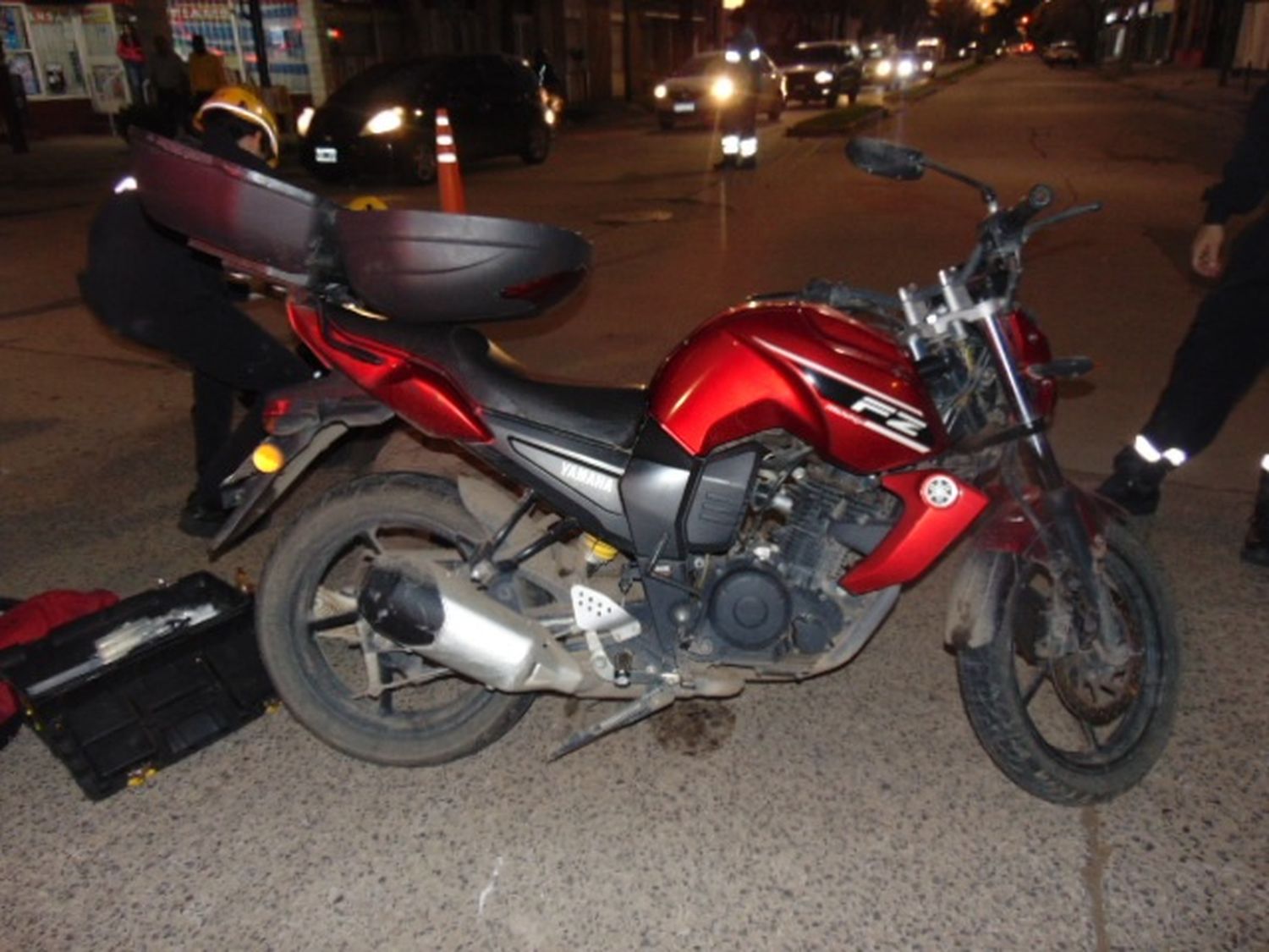 Choque entre motociclista y peatón deja un hombre hospitalizado