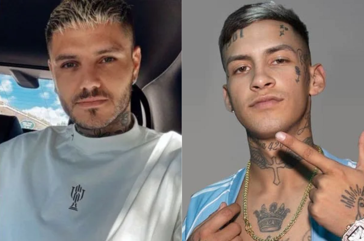 L-Gante y Mauro Icardi: el cantante de cumbia 420 desató la furia del futbolista