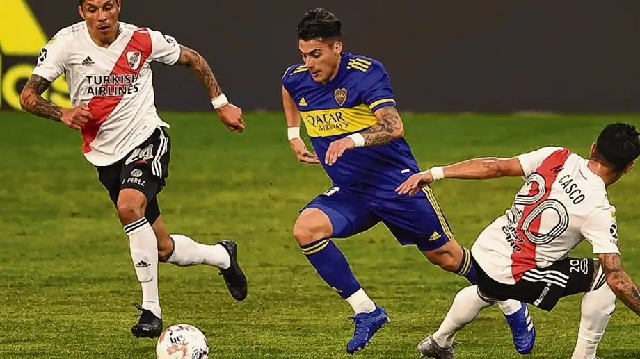 Pérez, Pavón y Casco; en un superclásico.