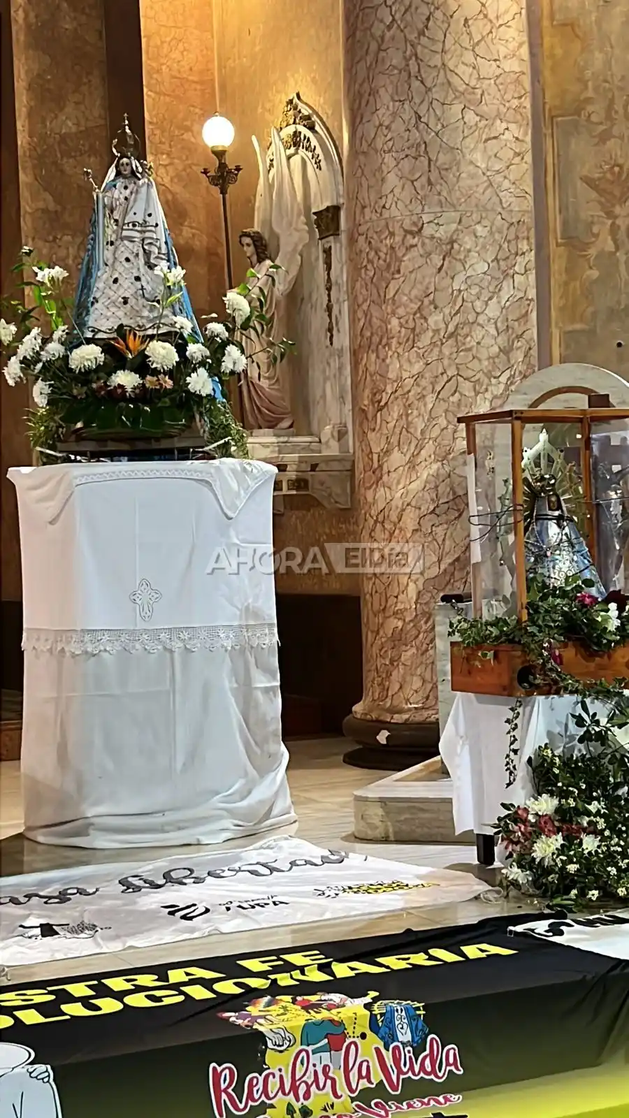 Llegó a Gualeguaychú la Virgen de Luján para celebrar los 15 años del Hogar de Cristo