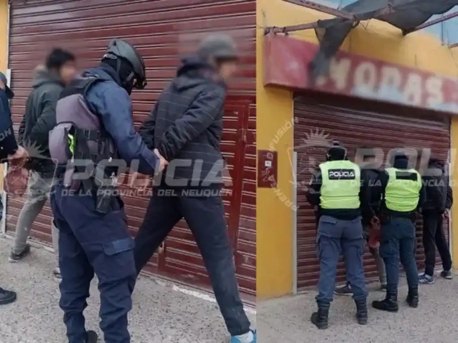 Imagen de los agresores siendo detenidos (Foto: Gentilezas)