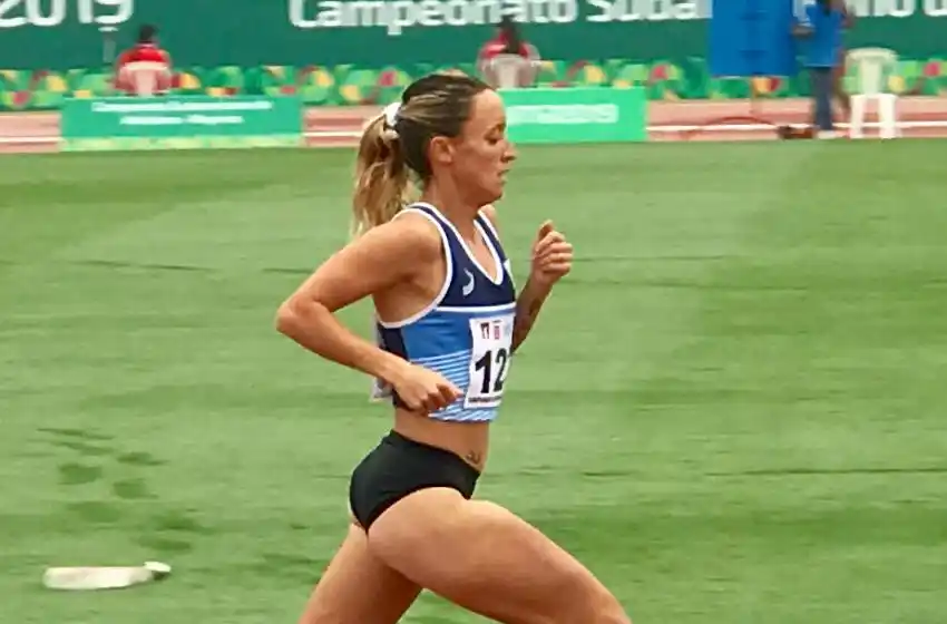 Florencia Borelli en la cima de Sudamérica