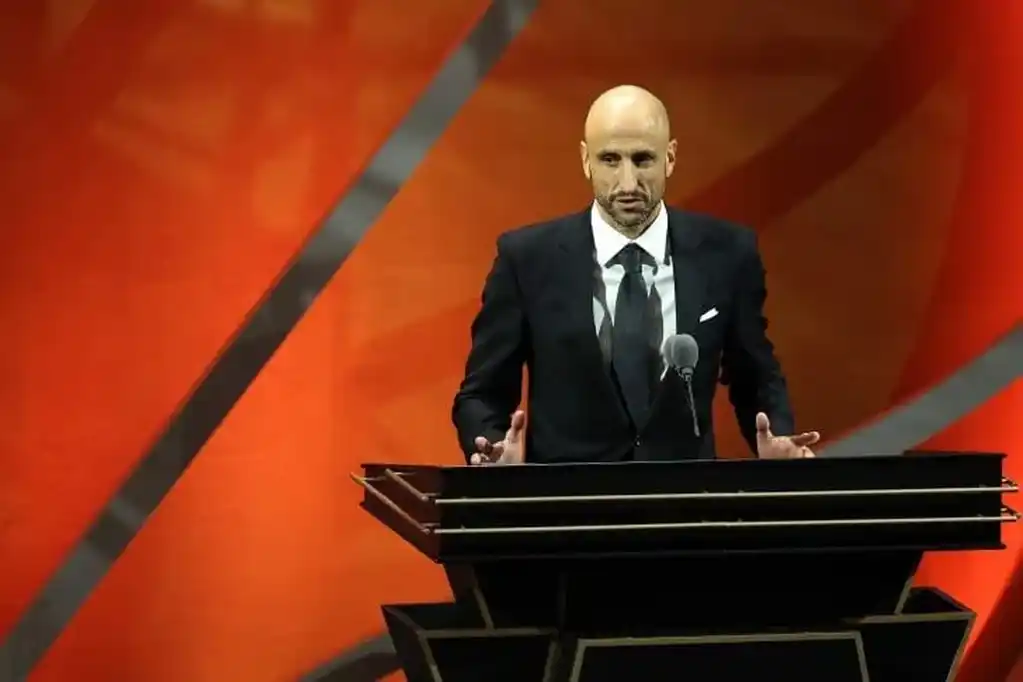 Manu Ginóbili, histórico: se convirtió en el primer argentino en ingresar al Salón de la Fama de la NBA
