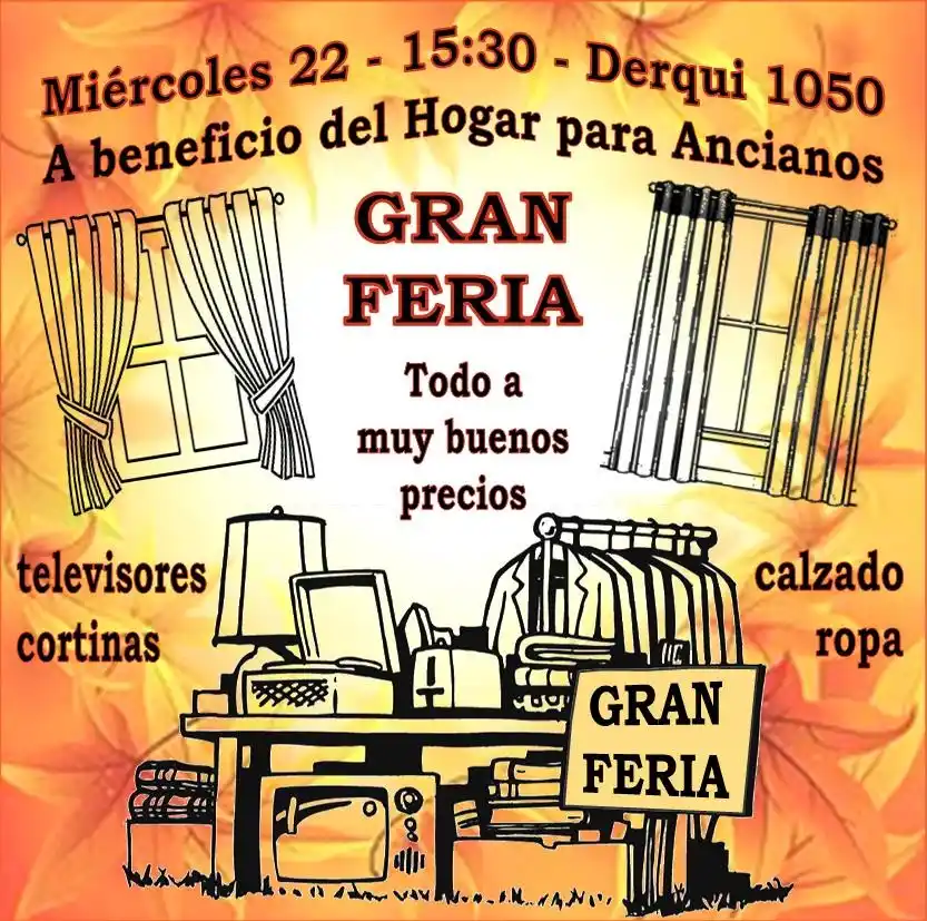 Gran feria a beneficio del Hogar para Ancianos