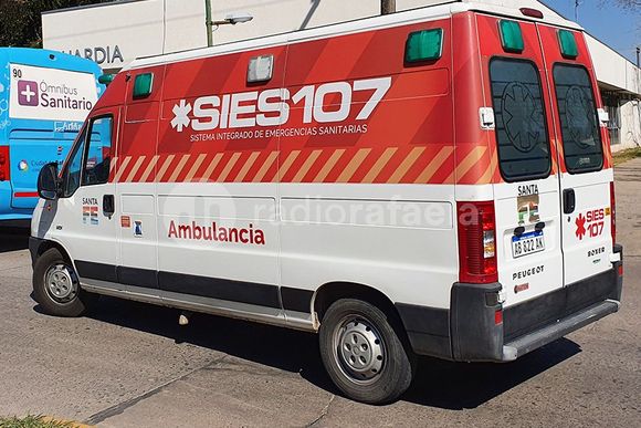 Un choque entre dos motocicletas dejó un herido grave hospitalizado en Rafaela 