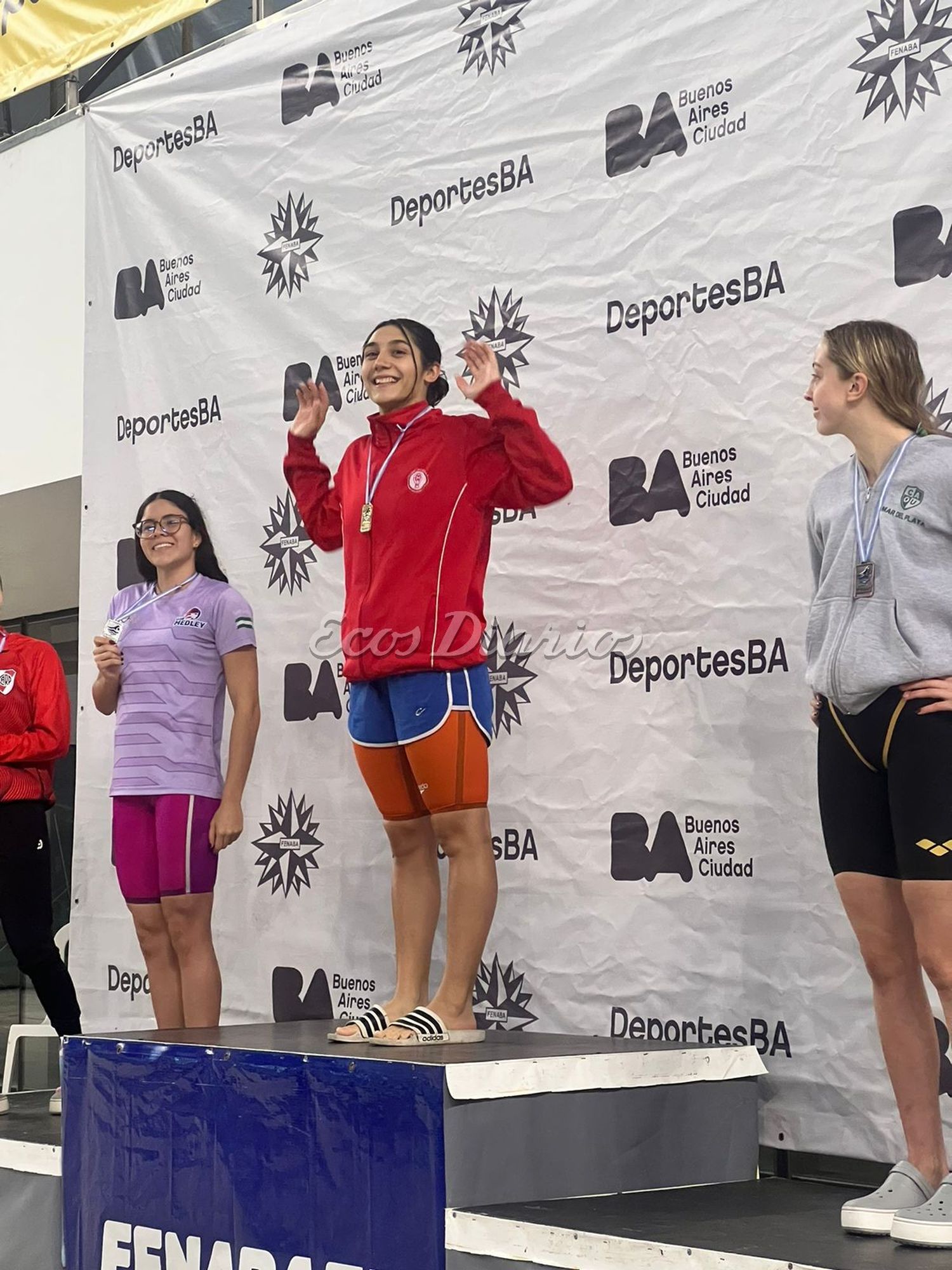 Felicidad. La de Guadalupe Angiolini con la medalla de oro