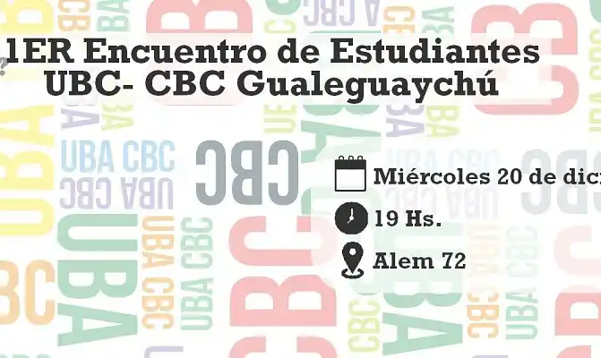 Se desarrollará el primer encuentro de estudiantes UBA-CBC en la ciudad