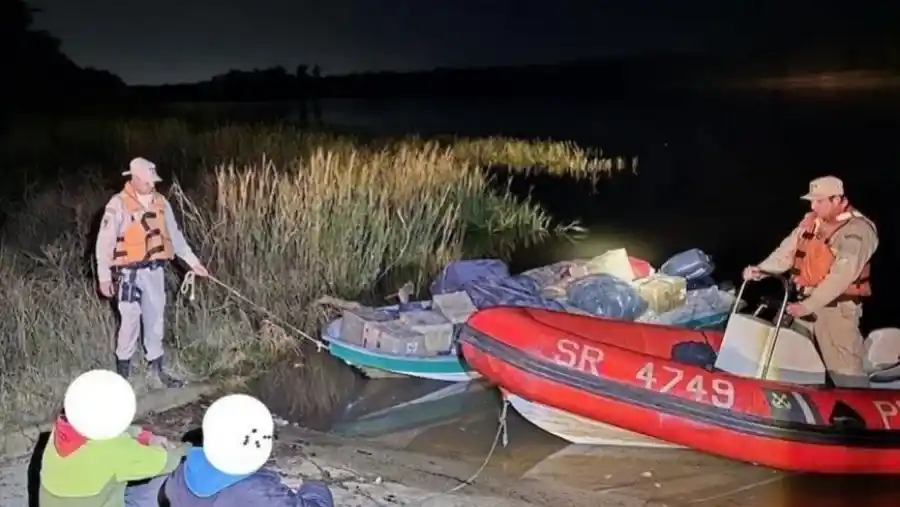 Cruzaba con un cargamento ilegal valuado en 28 millones de pesos: fue interceptado por Prefectura