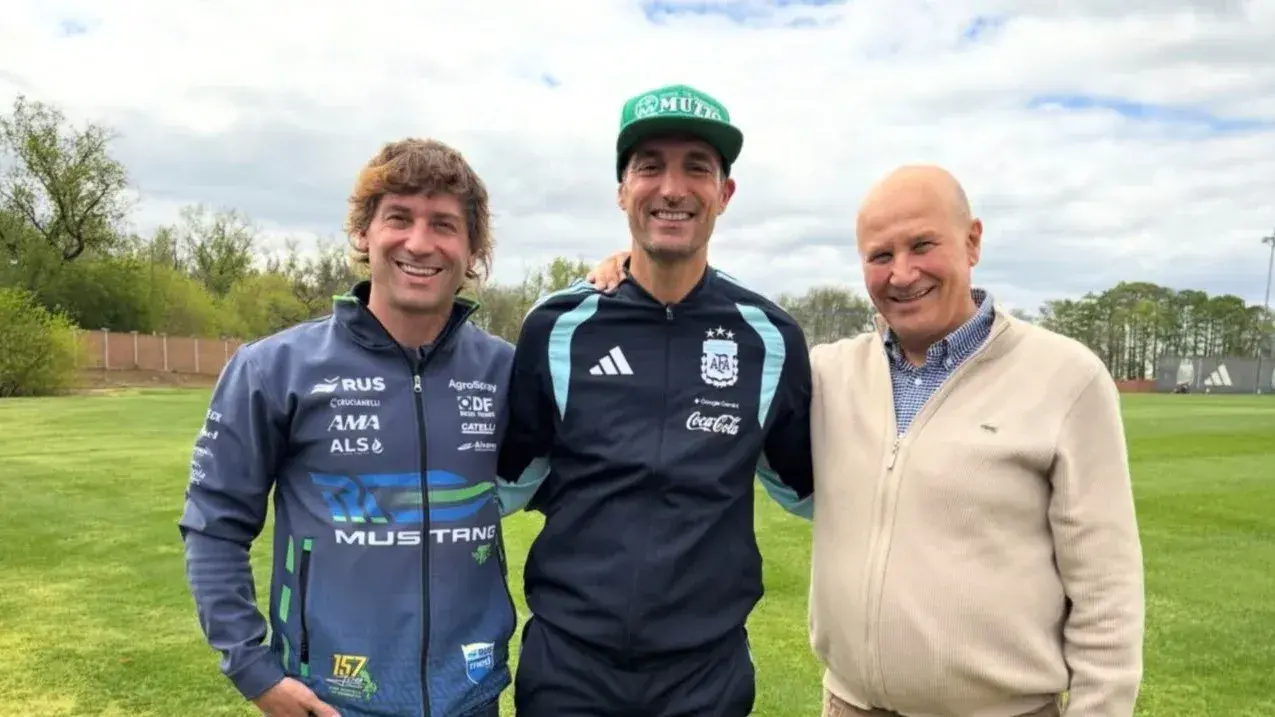 El encuentro que esperó cinco años: Scaloni finalmente conoció a Johnny De Benedictis