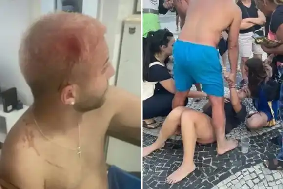 Hinchas de Fluminense atacaron a simpatizantes de Boca en Copacabana