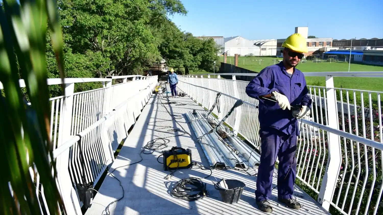 Bicisenda en altura hormigonado finalizado