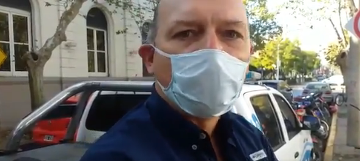 Video: En Zárate, Berni se mostró esperando en el centro de monitoreo y apuntó furioso contra el intendente