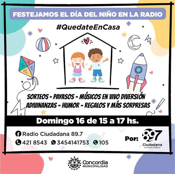 Este domingo, festejá el Día  del Niño desde tu casa con  Crocante en la radio