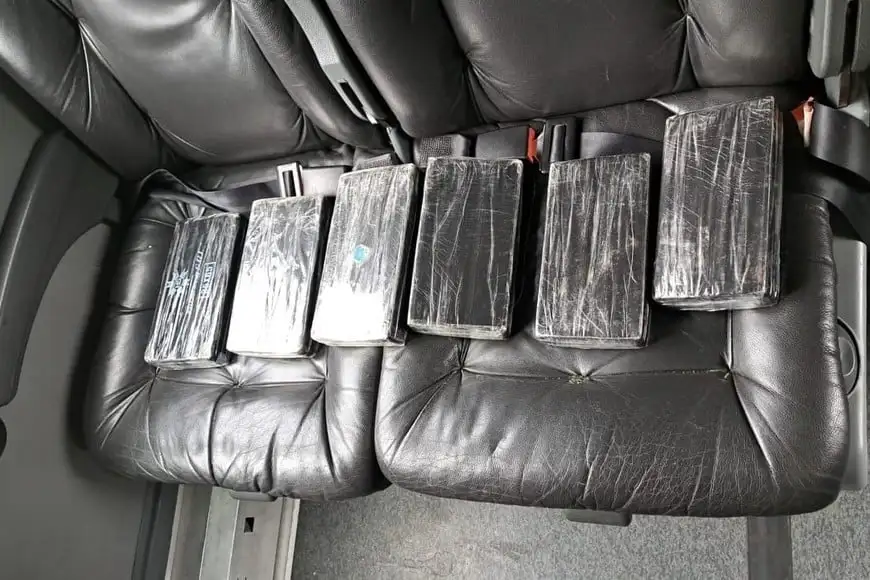 Parte del cargamento que fue secuestrado.