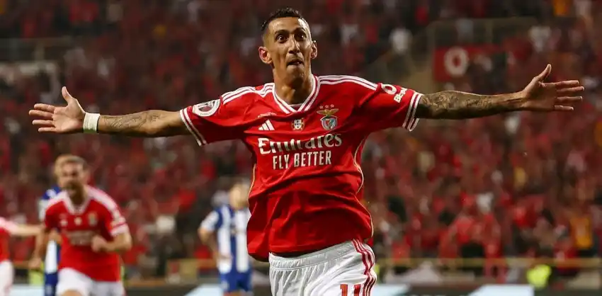 Di María salió campeón de la Supercopa de Portugal con el Benfica metiendo un golazo