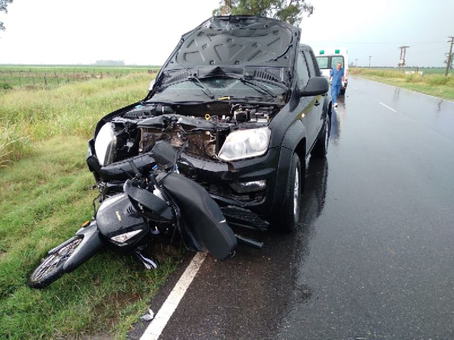 Una motociclista falleció cerca de Sacanta