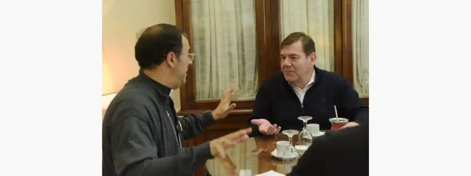 Montenegro se reunió con el Obispo Mestre: "Esto es empezar a tener una relación muy fluida"