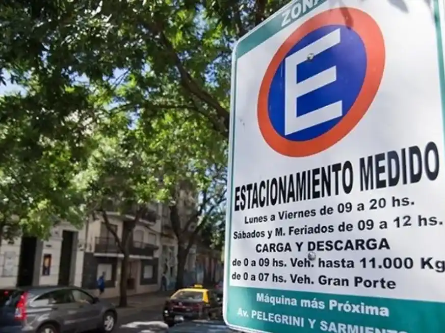 Cartelera actual del estacionamiento medido en la ciudad de Rosario. Crédito: Municipalidad de Rosario