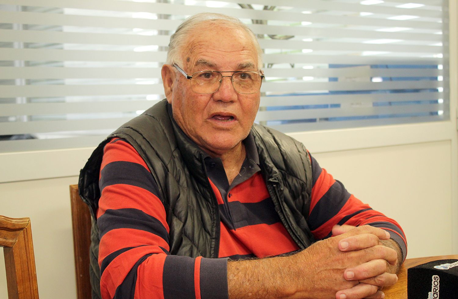 Abel Coria en instalaciones de Ecos Diarios