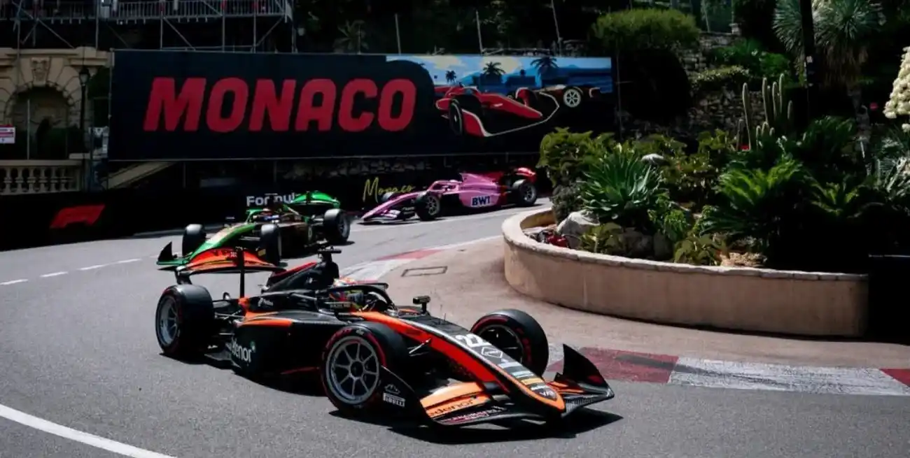 Nicolás Varrone completó su paso por el Gran Premio de Mónaco de la Fórmula 2 Créditos: nicovarrone1