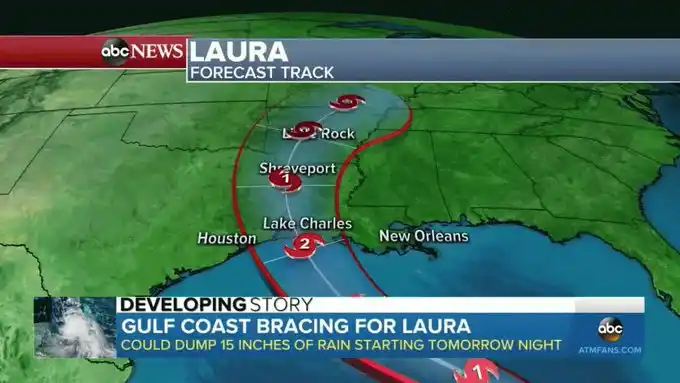 EEUU en vilo por la llegada del huracán Laura