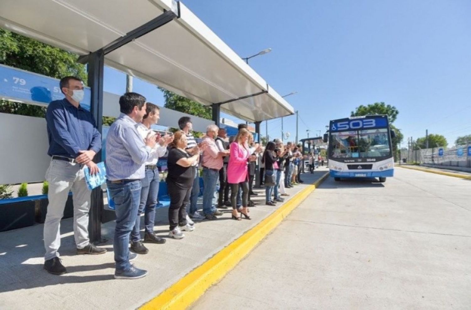 Nardini y Mantegazza inauguraron obras viales en San Vicente