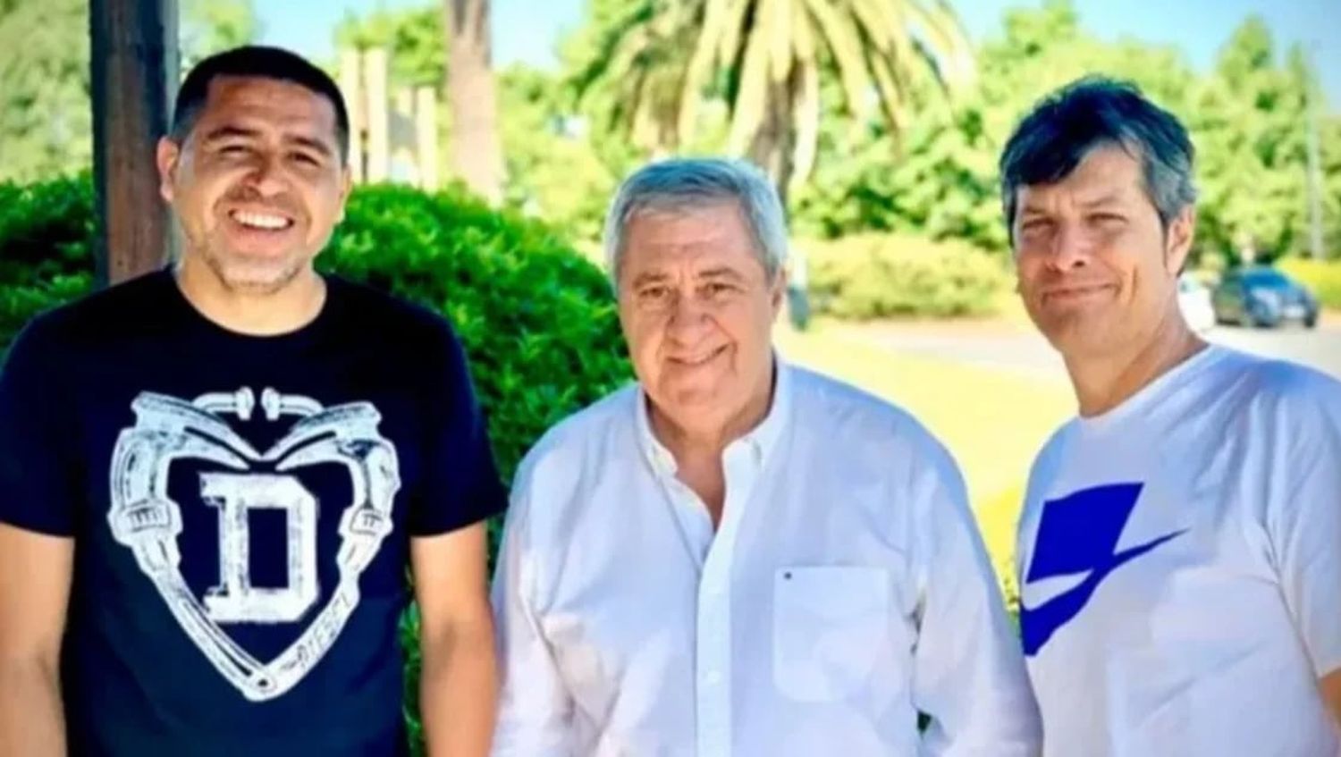 Otros tiempos: Riquelme, Ameal y Pergolini.