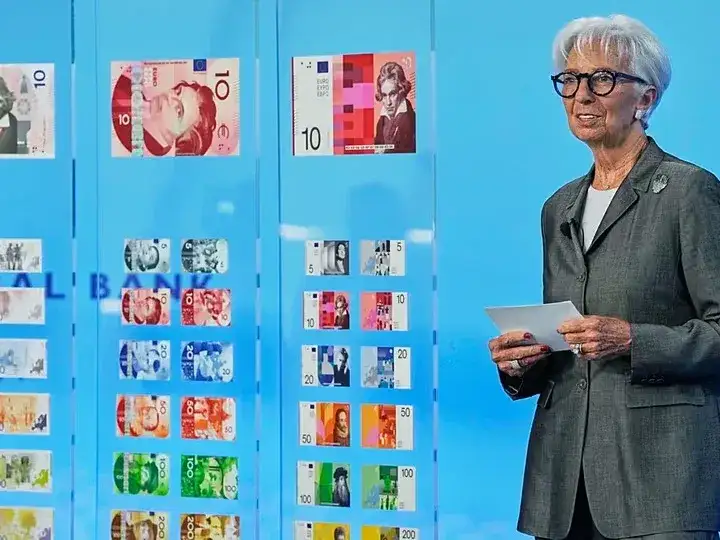 Christine Lagarde presentó las propuestas para la moneda europea.