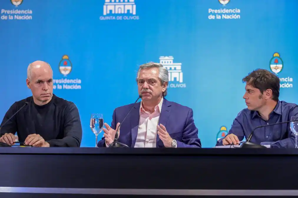 Fernández, Kicillof y Rodriguez Larreta se reunirán para evaluar como sigue la cuarentena