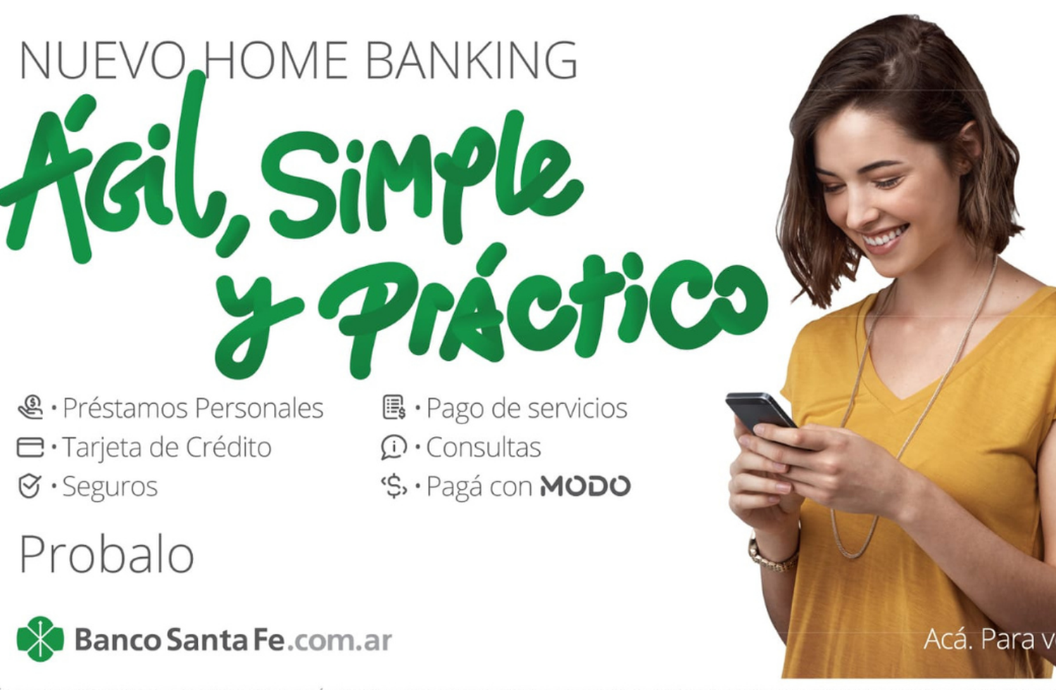 “Ágil, simple y práctico”: el Banco Santa Fe presentó su nuevo home banking