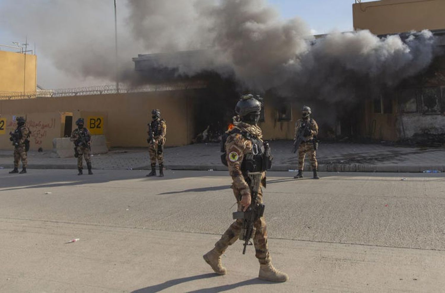 Irán bombardeó la zona donde se encuentra la embajada de Estados Unidos en Bagdad