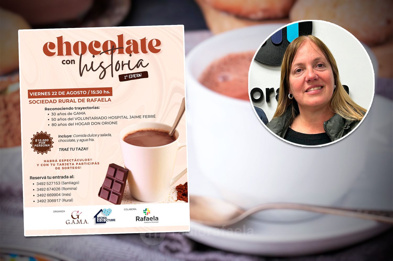 Todo listo para la 2° edición de "Chocolate con historia": "Los invitamos a una tarde de sorteos, música y sorpresas"