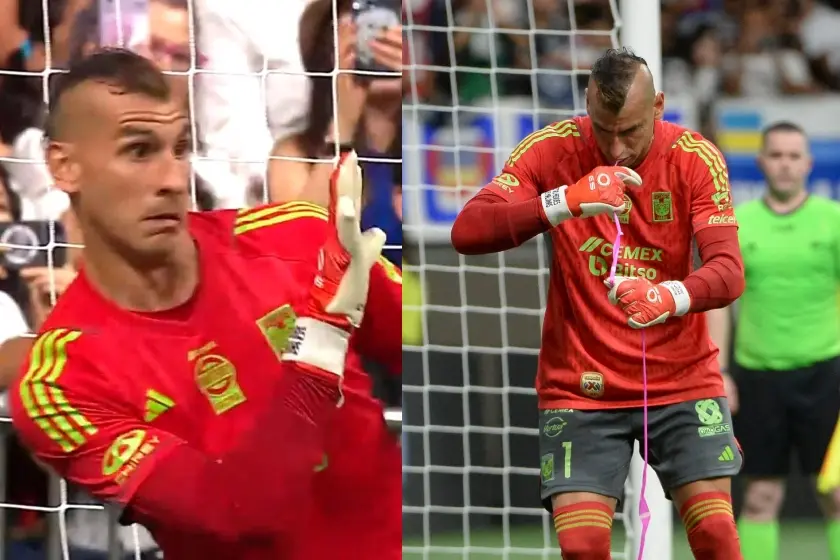 Insólito: El Patón Guzmán hizo un truco de magia antes de atajar un penal