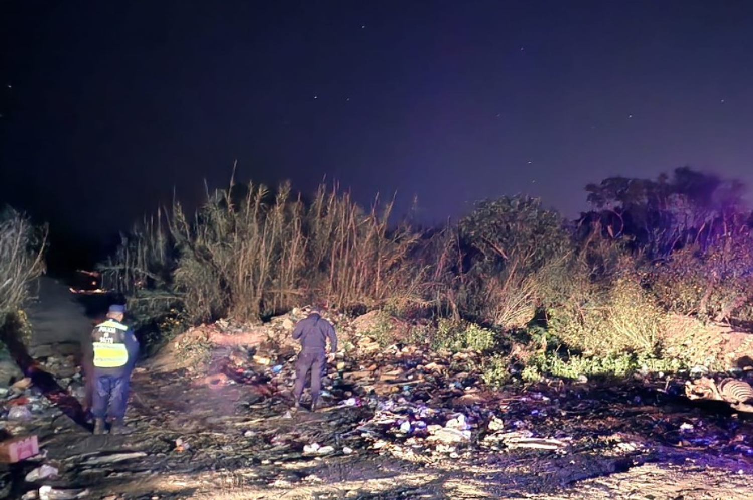 El macabro descubrimiento tuvo lugar en el basural municipal.