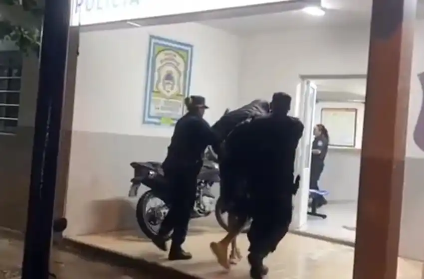 Violento sujeto fue detenido cuando tomaba del cuello a su pareja