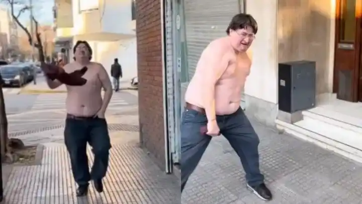 El "Gordo ventilador" apareció cantando "Mi bebito fiu fiu" y volvió a hacerse viral