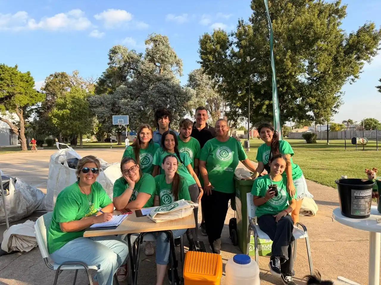 Parte del equipo de Reciclar Venado que formaron parte de la actividad.