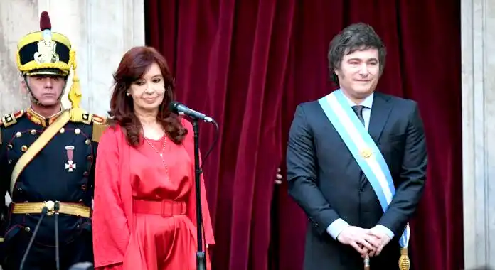 Cristina Fernández de Kirchner y Javier Milei.