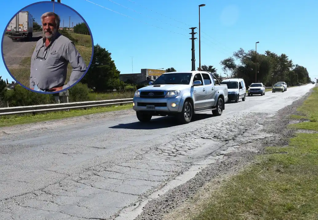 Cruje la 228, en el acceso a la ciudad