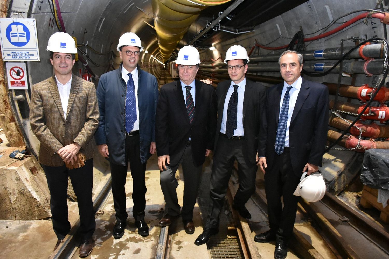 Visita internacional a las obras del Sistema Matanza Riachuelo en el marco de las reuniones del G20