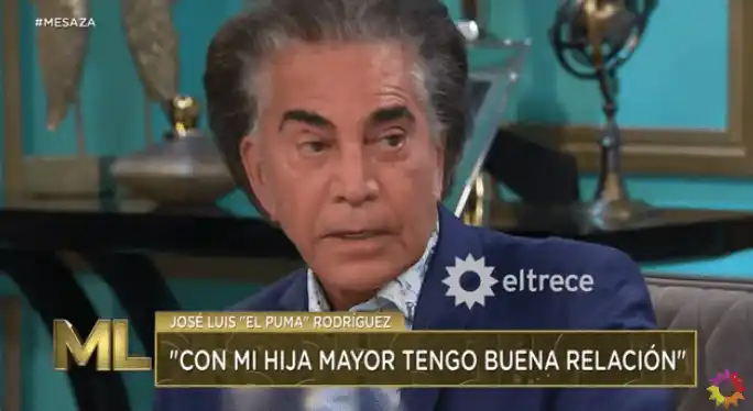 El Puma se enredó al hablar de sus hijas. Foto captura YouTube