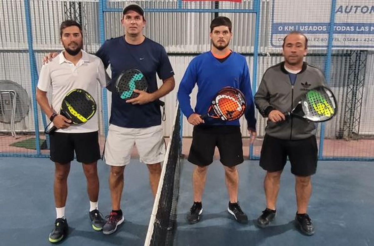 Martín Beherán-Joaquín Seoane y Facundo Velez-Mateo Larrateguy protagonizaron la final en cancha de "La Quinta".