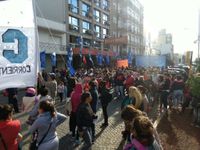 Organizaciones sociales se manifestaron por la emergencia social que viven en los barrios