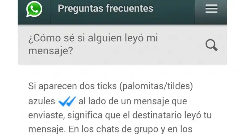 WhatsApp permite saber si un contacto leyó los mensajes