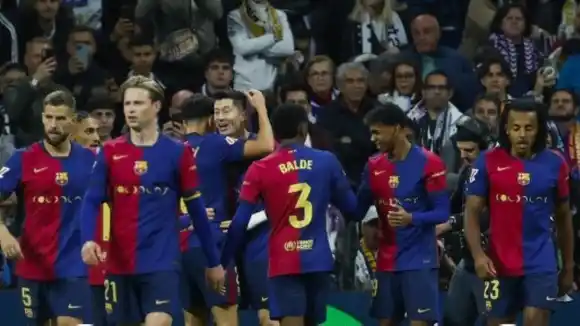 ¡GOLEADA! El Barsa le pintó la cara 0-4 al Real Madrid en el propio Bernabéu