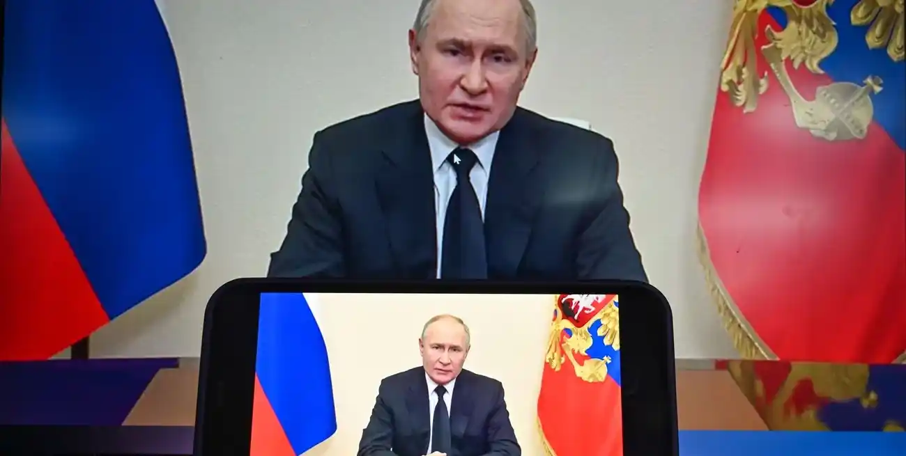 Putin informó el sábado que los cuatro autores del atentado terrorista de Moscú fueron detenidos. Foto: Xinhua