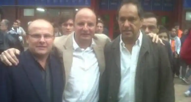 Guacone, Giovanettoni y Scioli juntos